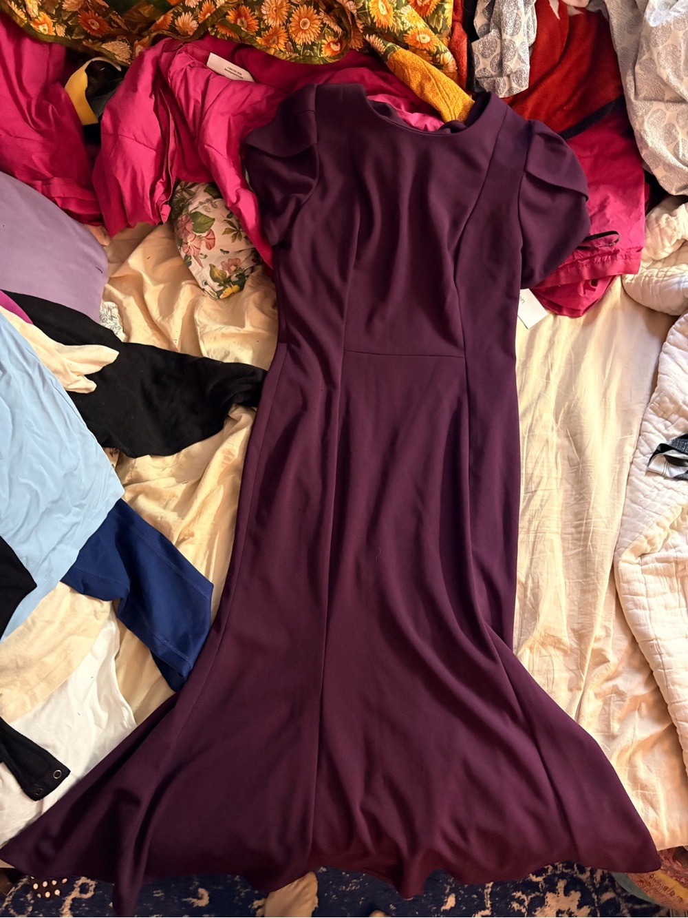 Calvin Klein Deep Plum Maxi Dress